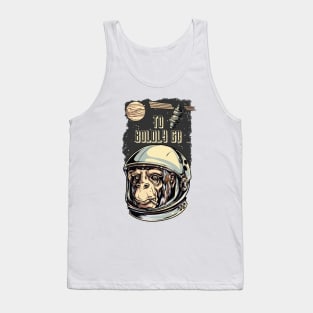 To Boldly Go - Gaming Space Ape Astronaut Apparrel Tank Top